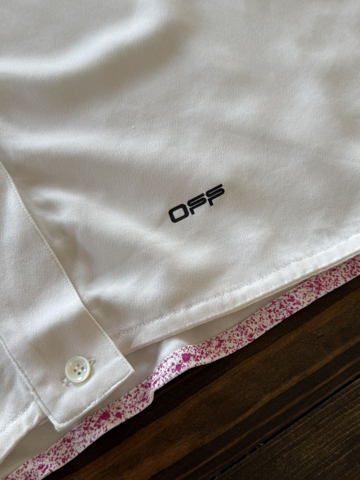 Off-White OFF White Glamour Design Cropped Button Up Shirt Size S / US 4 / IT 40 - 6 Thumbnail