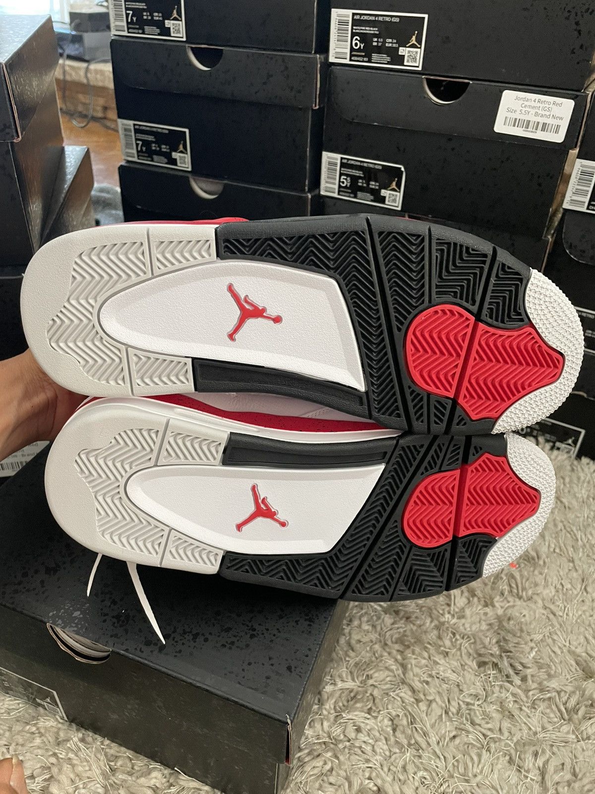 Jordan Brand Jordan 4 Red Cement Size US 9 / EU 42 - 7 Thumbnail