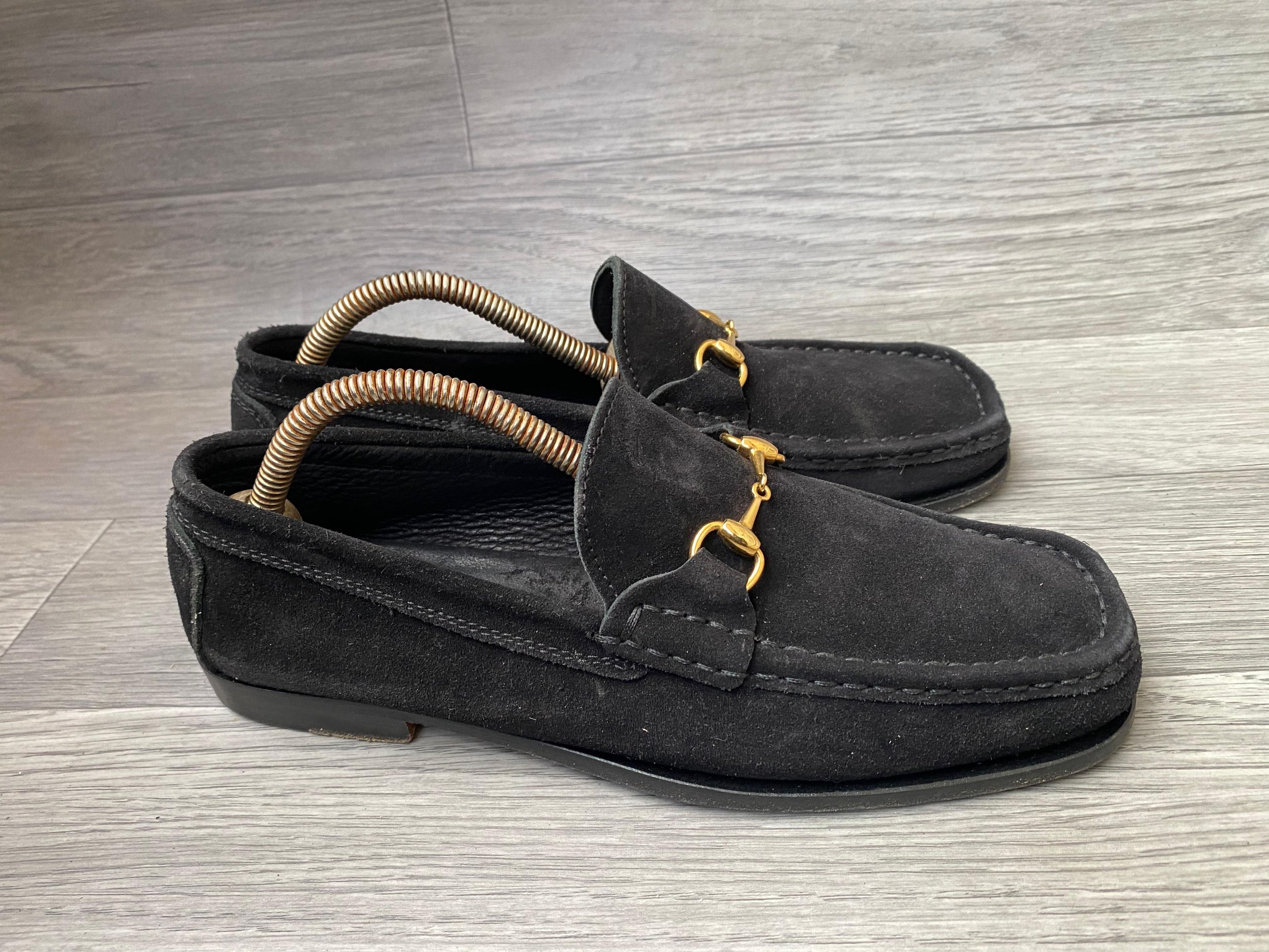 Gucci Vintage Gucci Tomford Era Horsebit Suede Shoes sz 38.5 Size US 8.5 / IT 38.5 - 4 Thumbnail