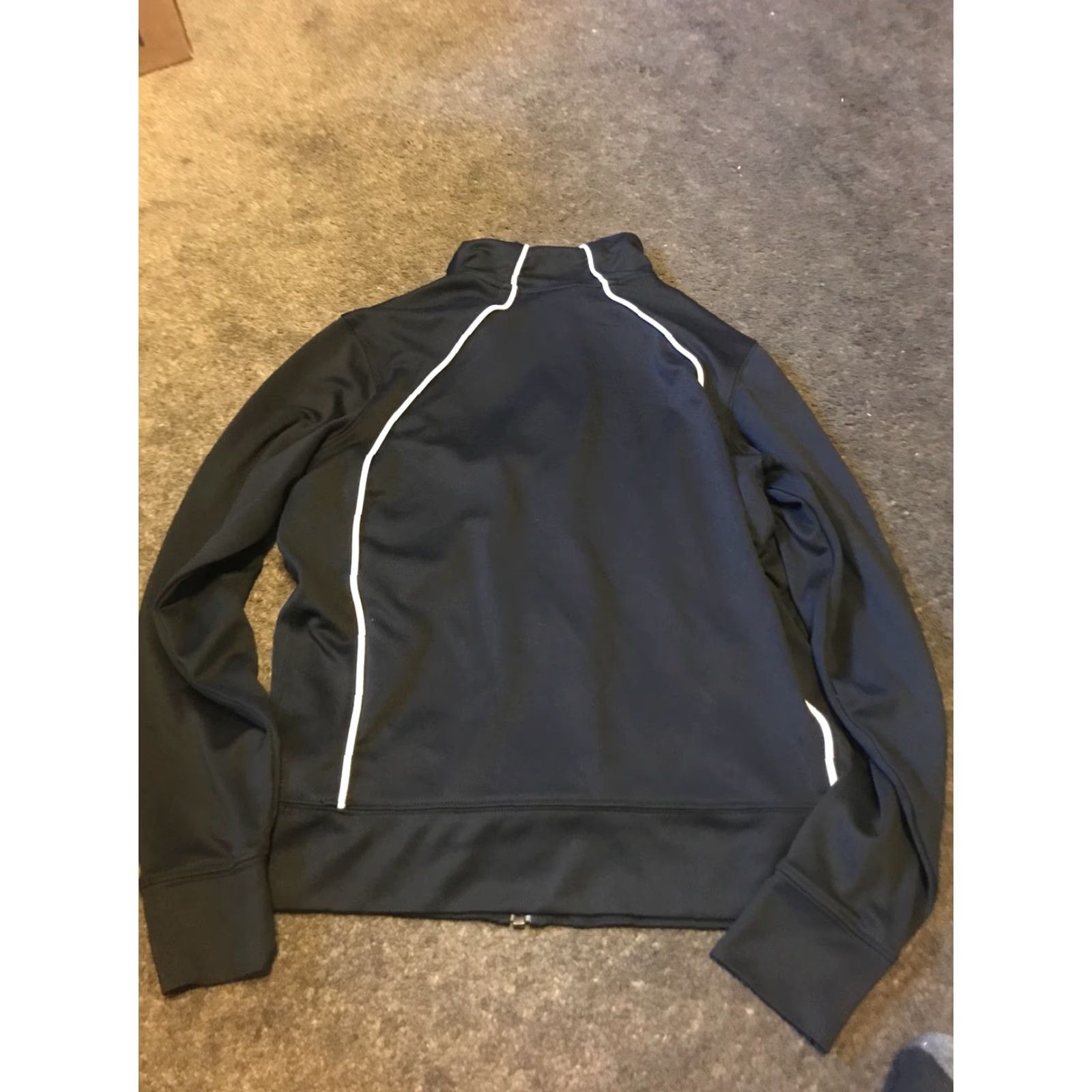 Nike Nike Womens Medium Full Zip Sweatshirt Track Jacket Active Black Size M / US 6-8 / IT 42-44 - 4 Thumbnail