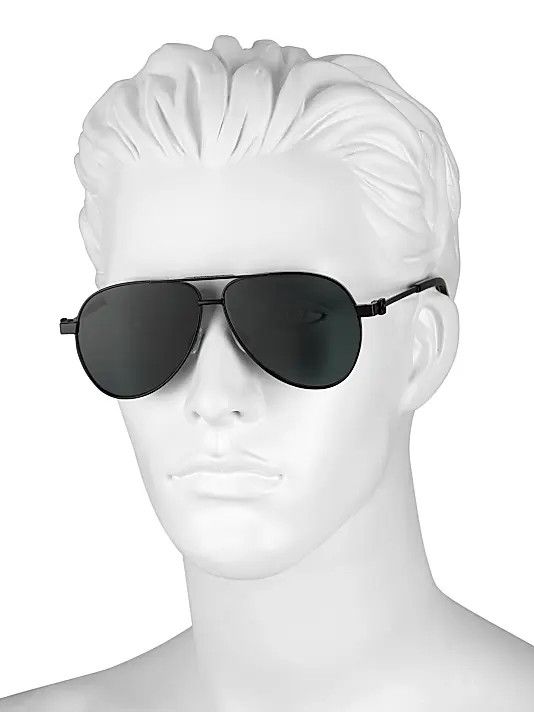 Off-White os11x0825 Size: OS / GvSpeed 59MM Pilot Sunglasses in Black Size ONE SIZE - 4 Thumbnail