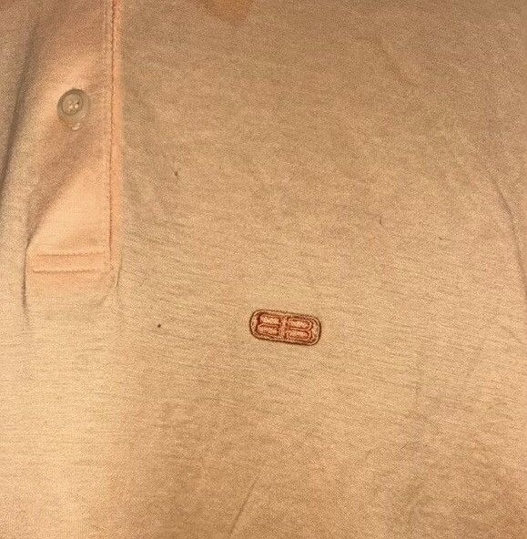 Balenciaga × Designer Vintage Balenciaga Long Sleeve Cream PoloShirt Size US M / EU 48-50 / 2 - 3 Thumbnail