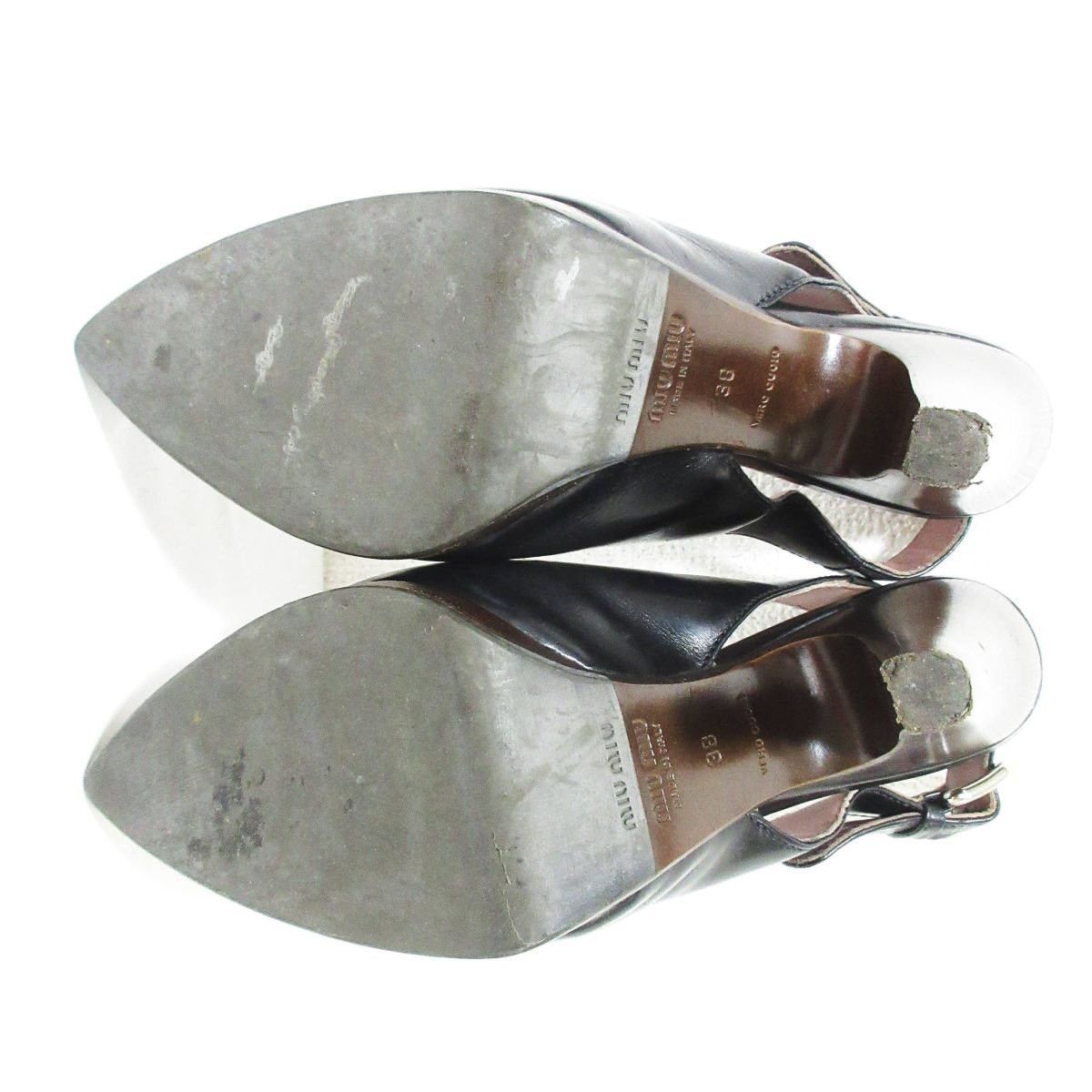 Miu Miu Studded Heels Size US 8 / IT 38 - 9 Thumbnail