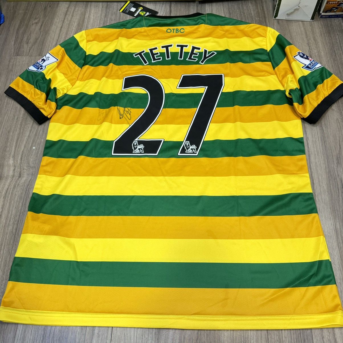 Errea Norwich City 15/16 third away shirt #27 Tettey (Bnwt) Size US XXL / EU 58 / 5 - 2 Thumbnail