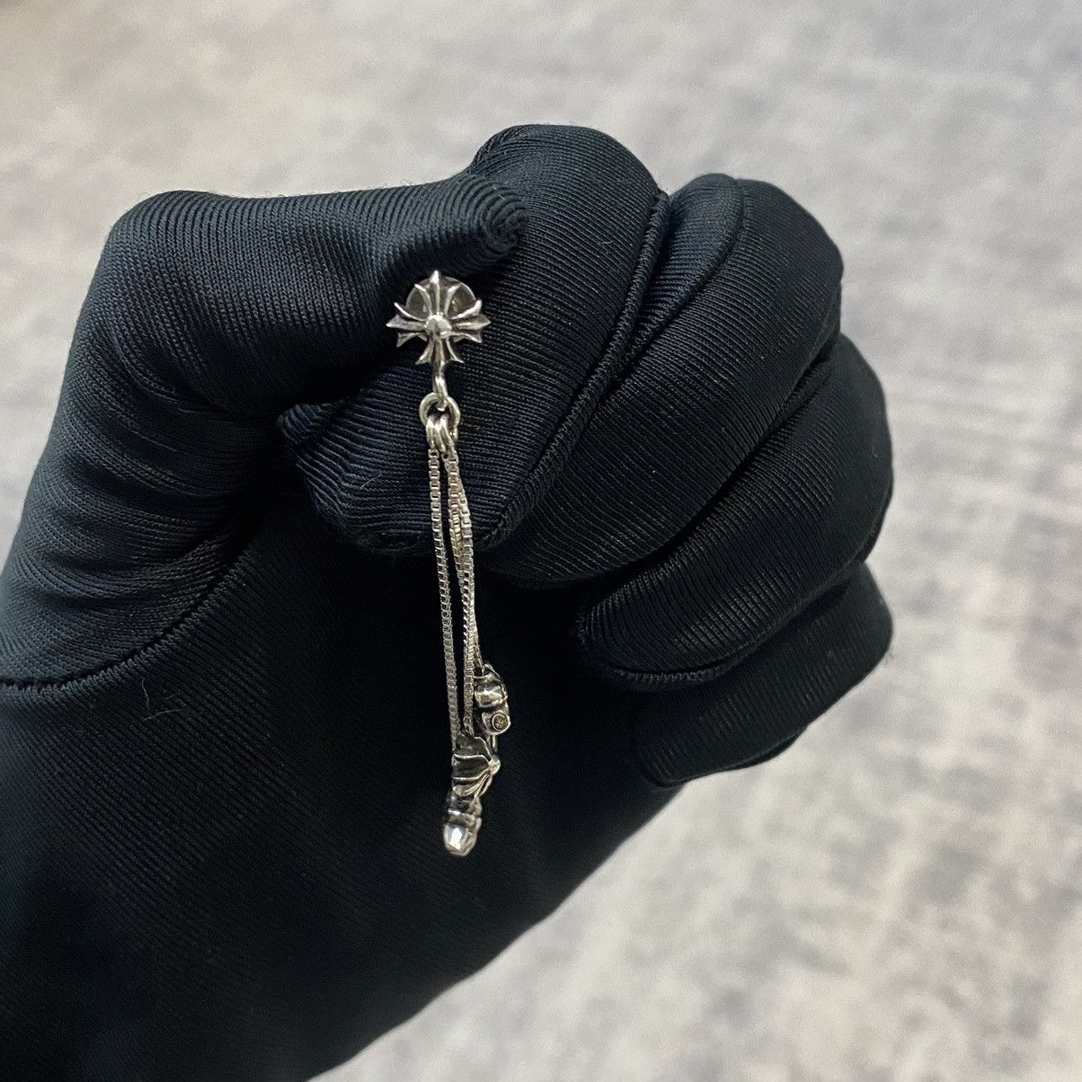 Chrome Hearts CHROME HEARTS JOJO PST PLS BS STAR L CROSS FUSTER EARRINGS Size ONE SIZE - 3 Thumbnail
