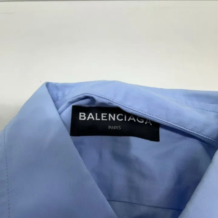 Balenciaga Balenciaga Balenciaga Blue Casual Long Sleeve Shirt -2507 Size US M / EU 48-50 / 2 - 5 Thumbnail