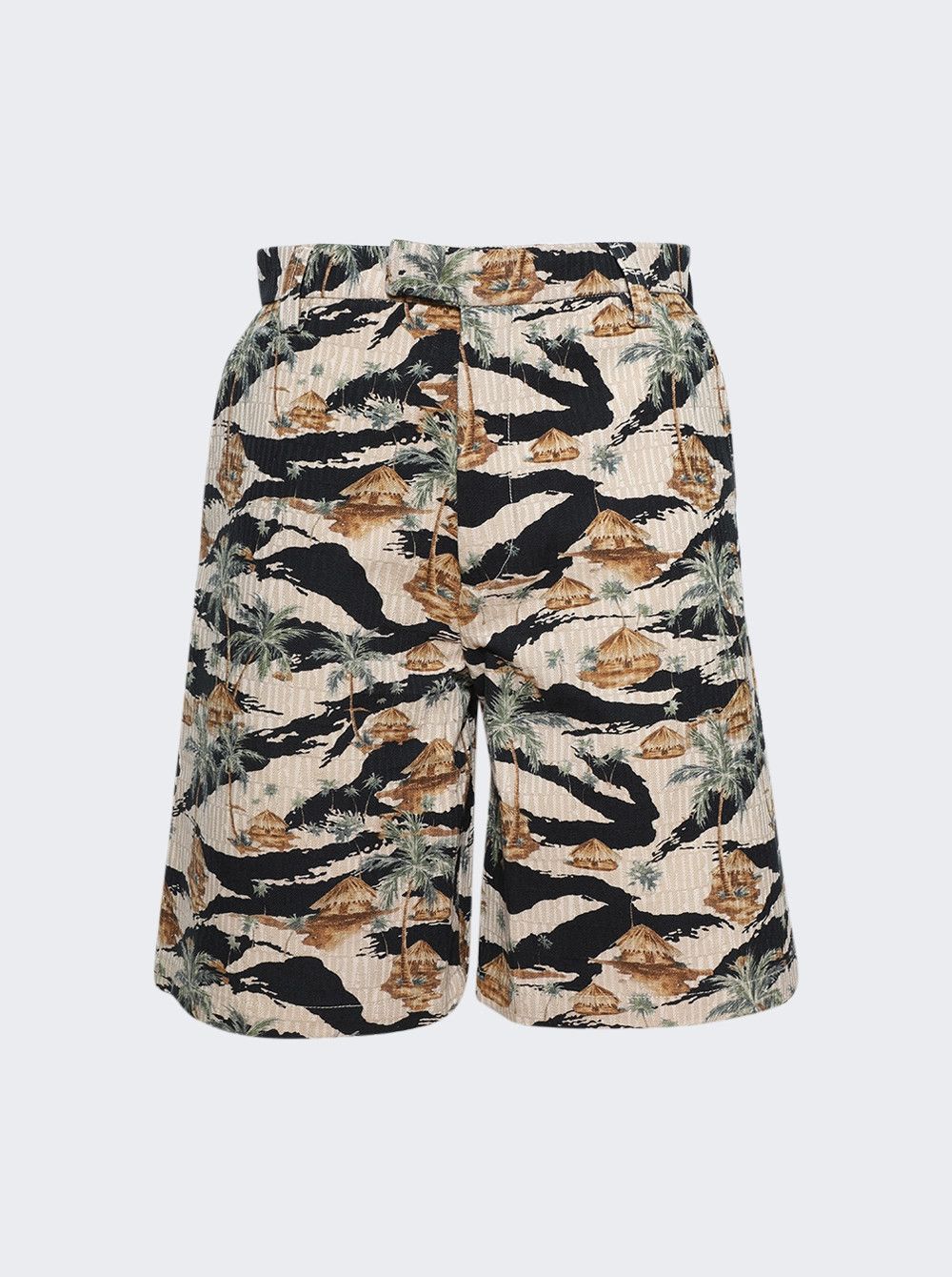 Amiri o1s1wg110725 Repeat Palm Skater Short in Multicolor Size US 32 / EU 48 - 1 Thumbnail