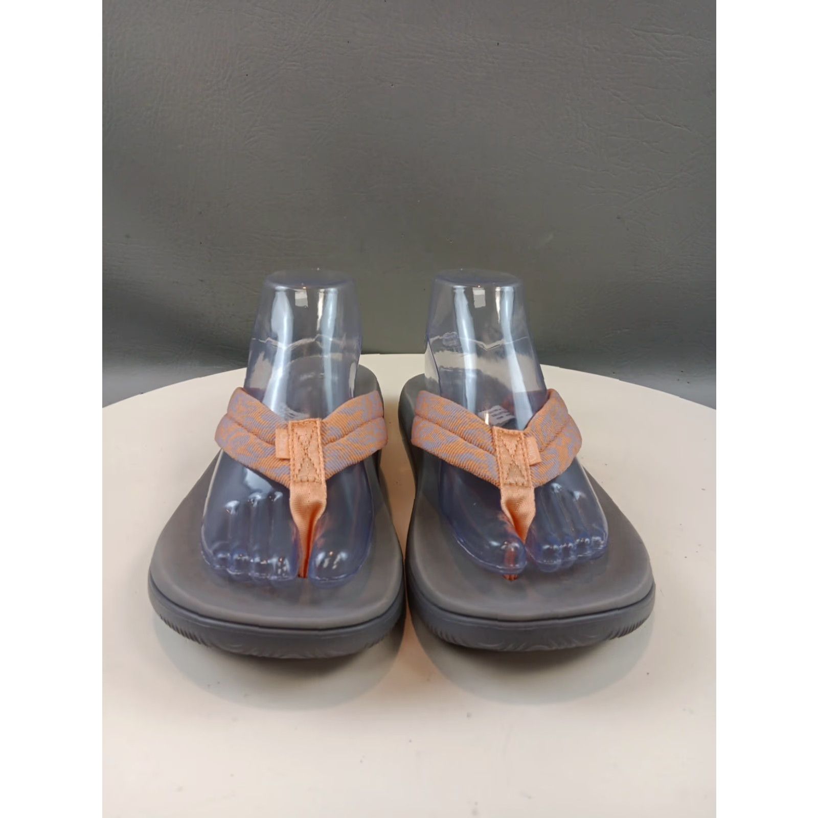 Chaco Chaco Sandals Women Flip Flop Chillos Flip Slip On 10 Pink/Gray Casual Travel blue Summer Womens Size US 8 / IT 38 - 6 Thumbnail