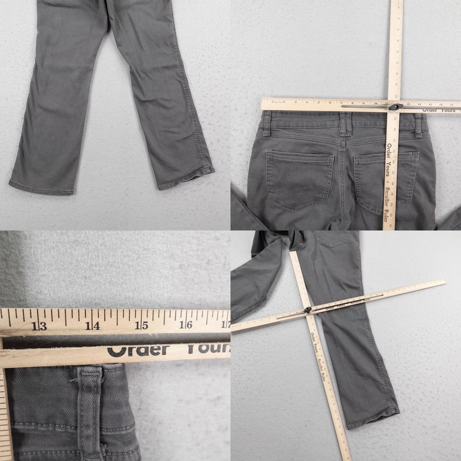 Vintage Kuhl Pants Womens 8 Gray Kontour Straight Outdoors Hiking Trail Chino Work Short Size 30" / US 8 / IT 44 - 8 Thumbnail