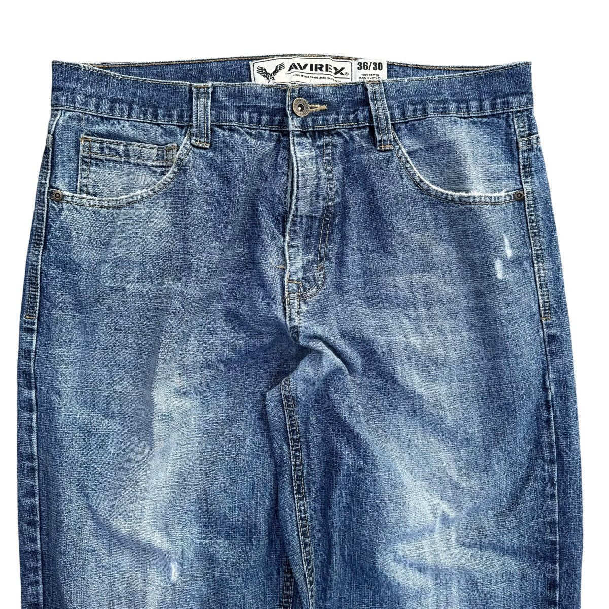 Avirex × Southpole Wide Leg AVIREX Washed Baggy Y2K Jeans Skater Southpole Size US 36 / EU 52 - 6 Thumbnail