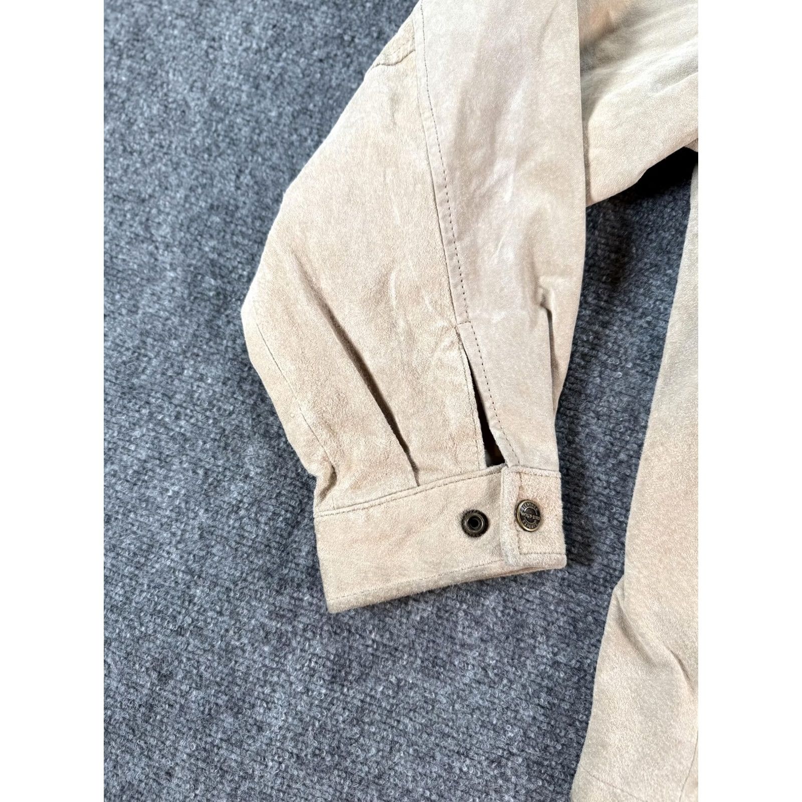 Vintage VINTAGE Wilsons Leather Jacket Mens Medium Tan Zip Front Suede Bomber Coat Lined Size US M / EU 48-50 / 2 - 6 Thumbnail