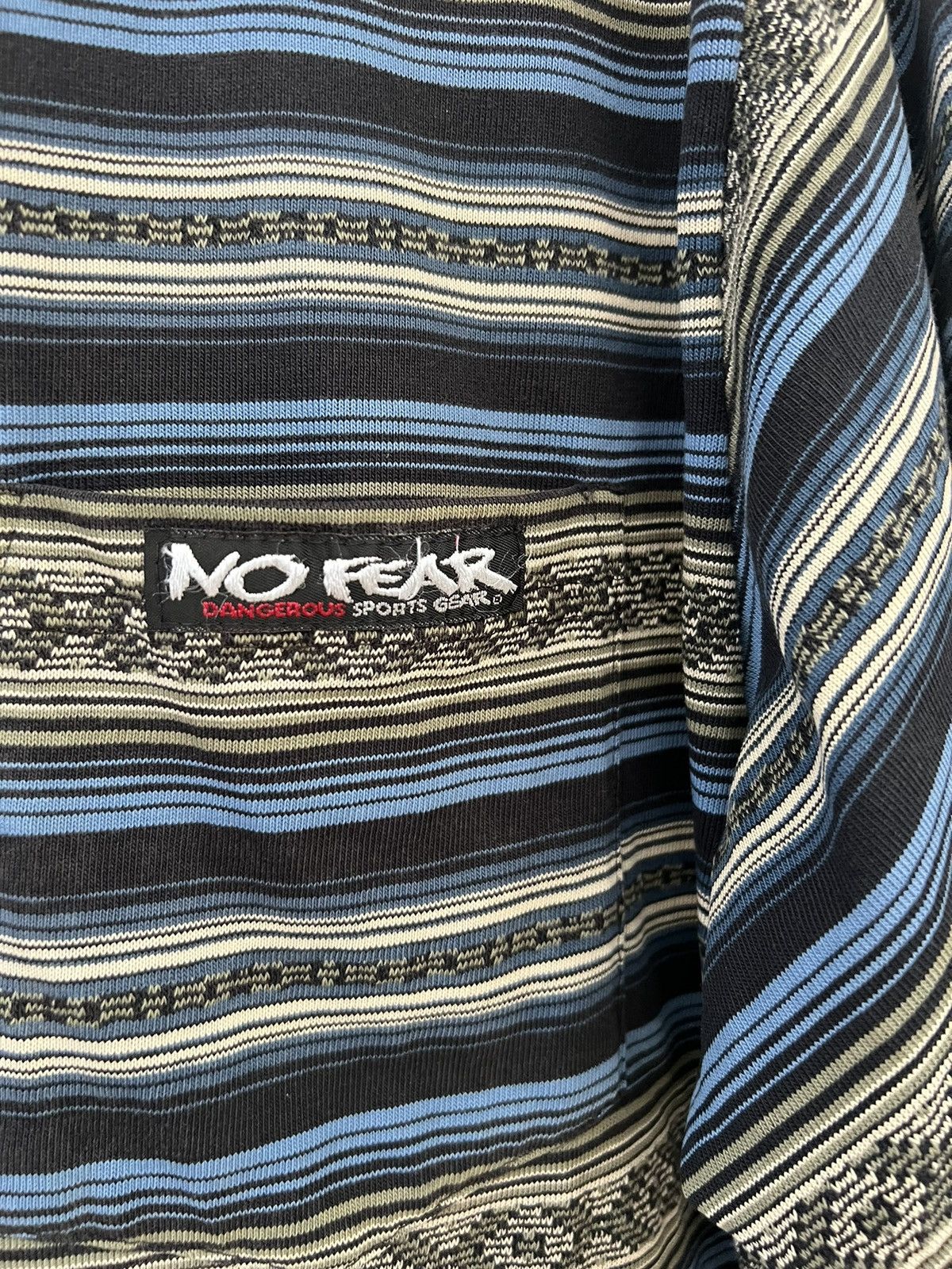 No Fear Vintage 90s NO FEAR Multi Stripes Long Sleeve t shirt Size US XL / EU 56 / 4 - 8 Thumbnail