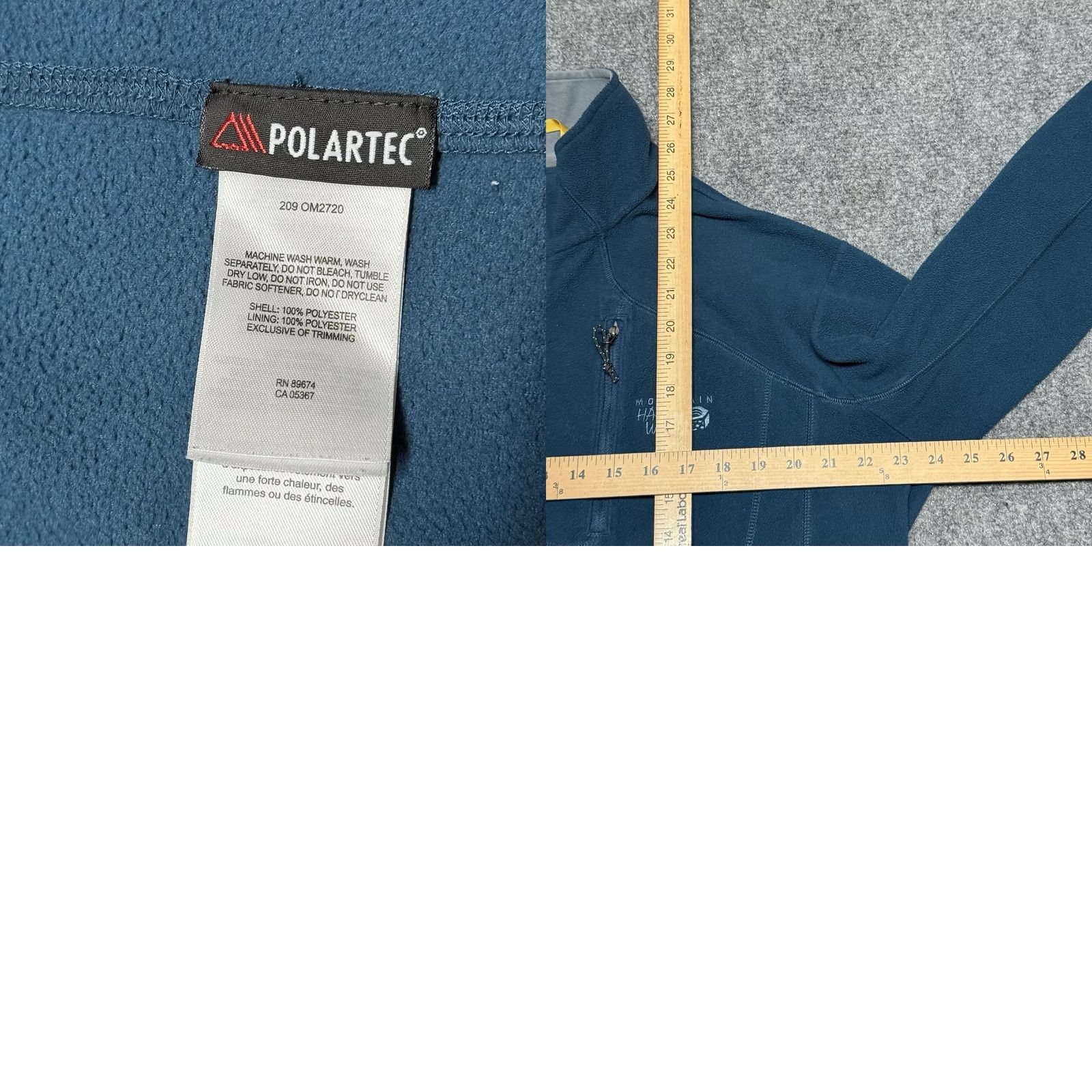 Mountain Hardwear Mountain Hardwear Jacket Mens Large Blue Fleece Full Zip Polartec Fleece Size US L / EU 52-54 / 3 - 8 Thumbnail