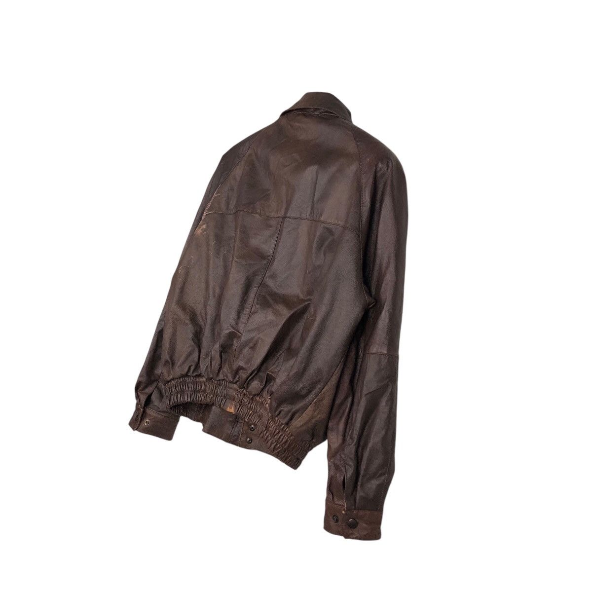 Japanese Brand 📌Vintage Genuine Leather Jacket Zufolo Blanket Issey Miyake Size US M / EU 48-50 / 2 - 11 Thumbnail