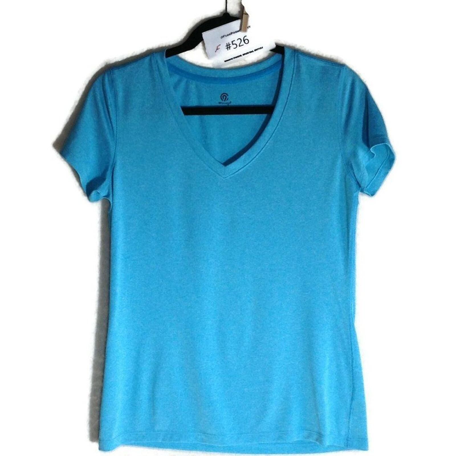 Champion C9 Champion Powerblend Blue V-Neck Shirt SZ Small Short Sleeve Athleisure Sporty Size US S / EU 44-46 / 1 - 2 Thumbnail