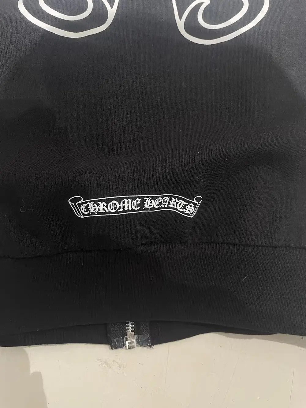 Chrome Hearts Chrome Hearts Rolling Stone Horseshoe Logo Zip Up Hoodie Size US L / EU 52-54 / 3 - 7 Thumbnail