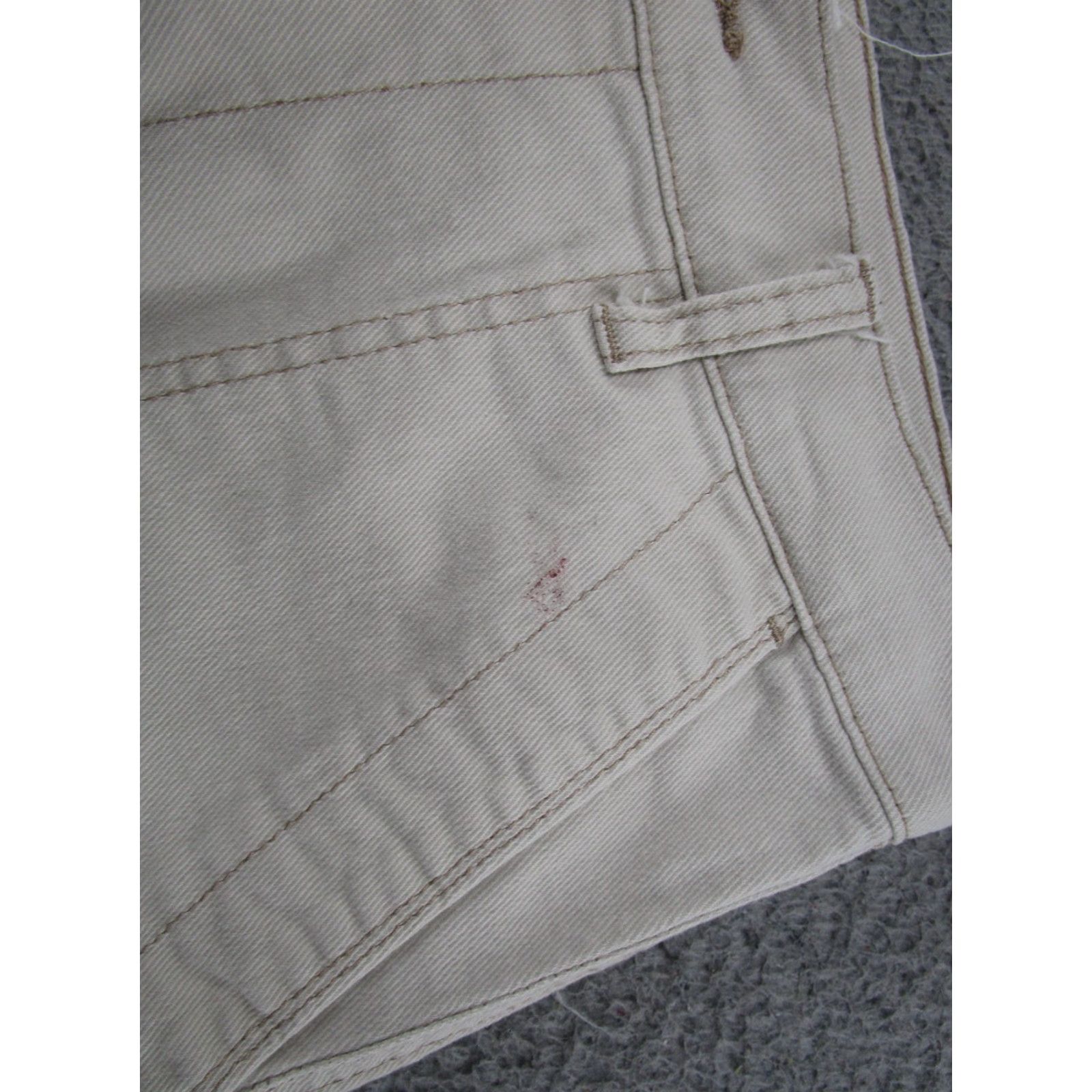Vintage Kensie Jeans Straight Cargo Ivory Size 6/28 READ Womens Size 28" / US 6 / IT 42 - 3 Thumbnail