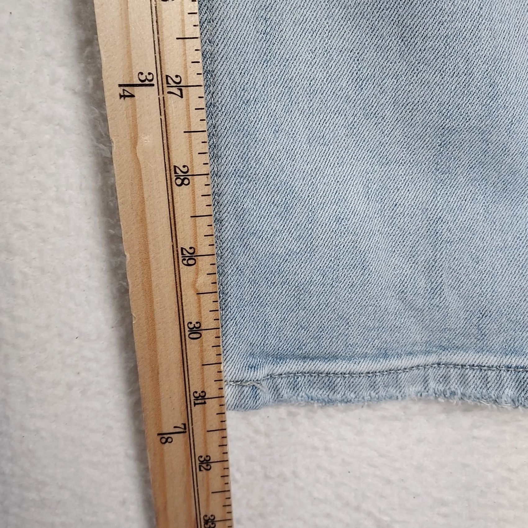 Vintage Flying Monkey Women’s Jeans Size 31 Light Wash Denim 5-Pocket Stretch Cotton Straight Size 24" / US 00 / IT 34 - 6 Thumbnail
