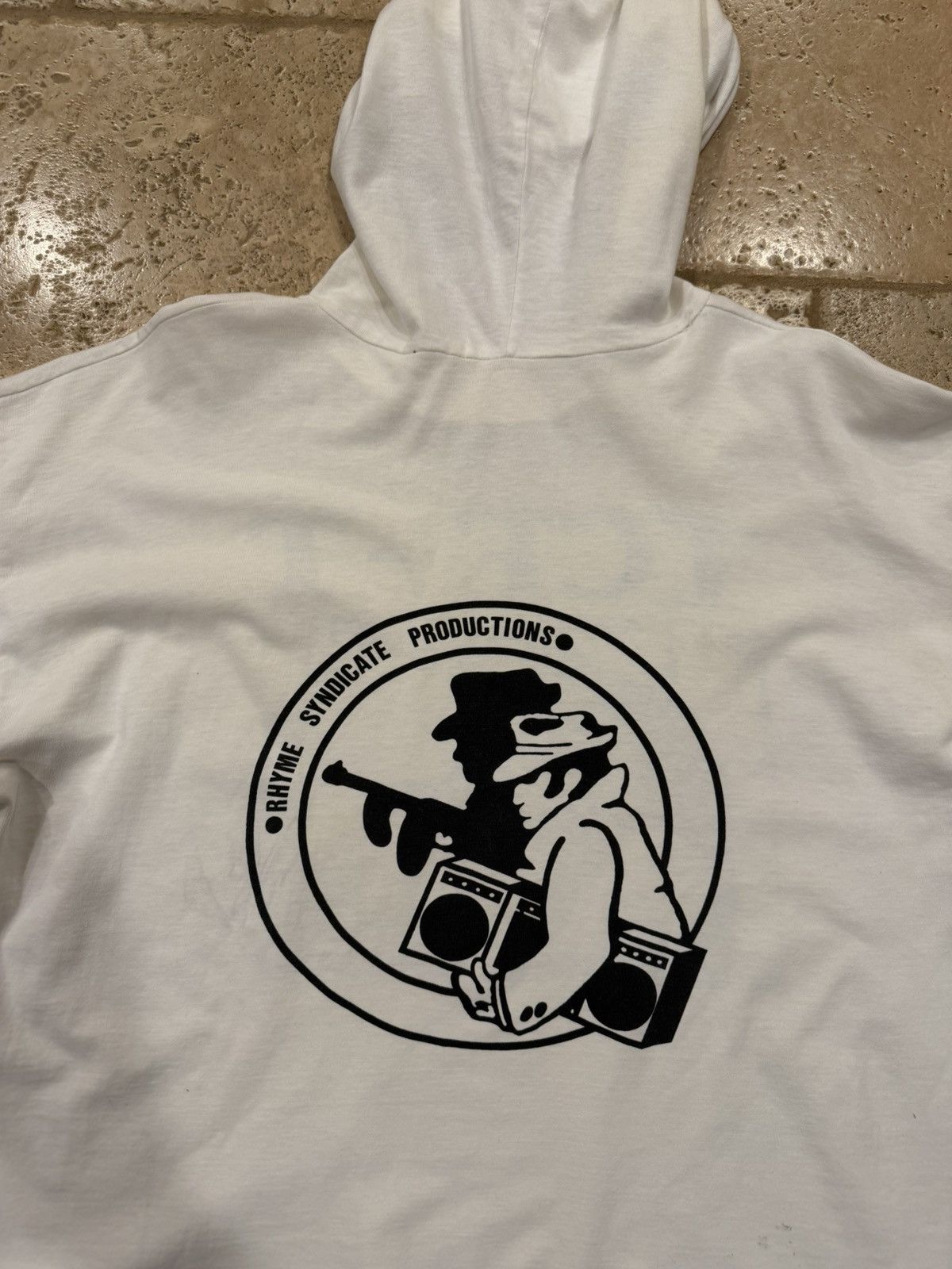 Vintage Vintage Ice-T Freedom of Speech 90’s White LS Hoodie T-Shirt Size US L / EU 52-54 / 3 - 13 Thumbnail