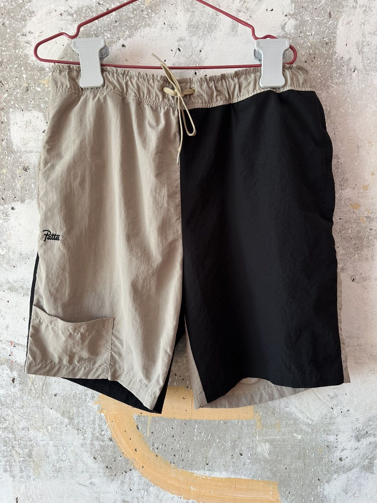 Patta Patta Double Colour Black Beige Swim Summer Shorts Size US 32 / EU 48 - 1 Thumbnail