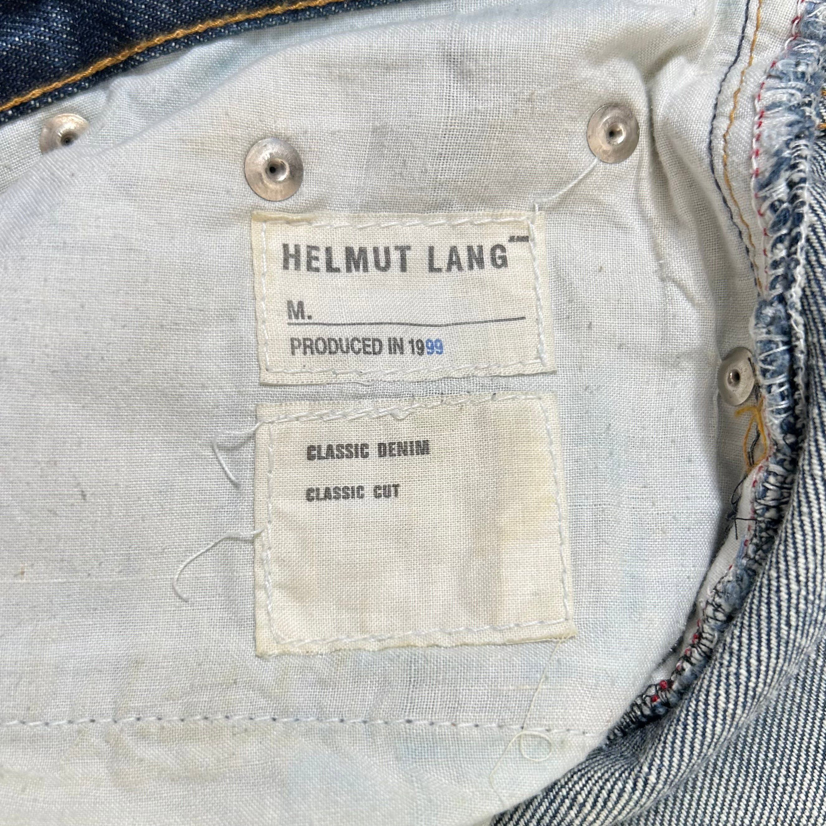 Helmut Lang Helmut Lang 1998 Classic Denim Cut Blue Flair Jeans Size US 31 - 5 Thumbnail