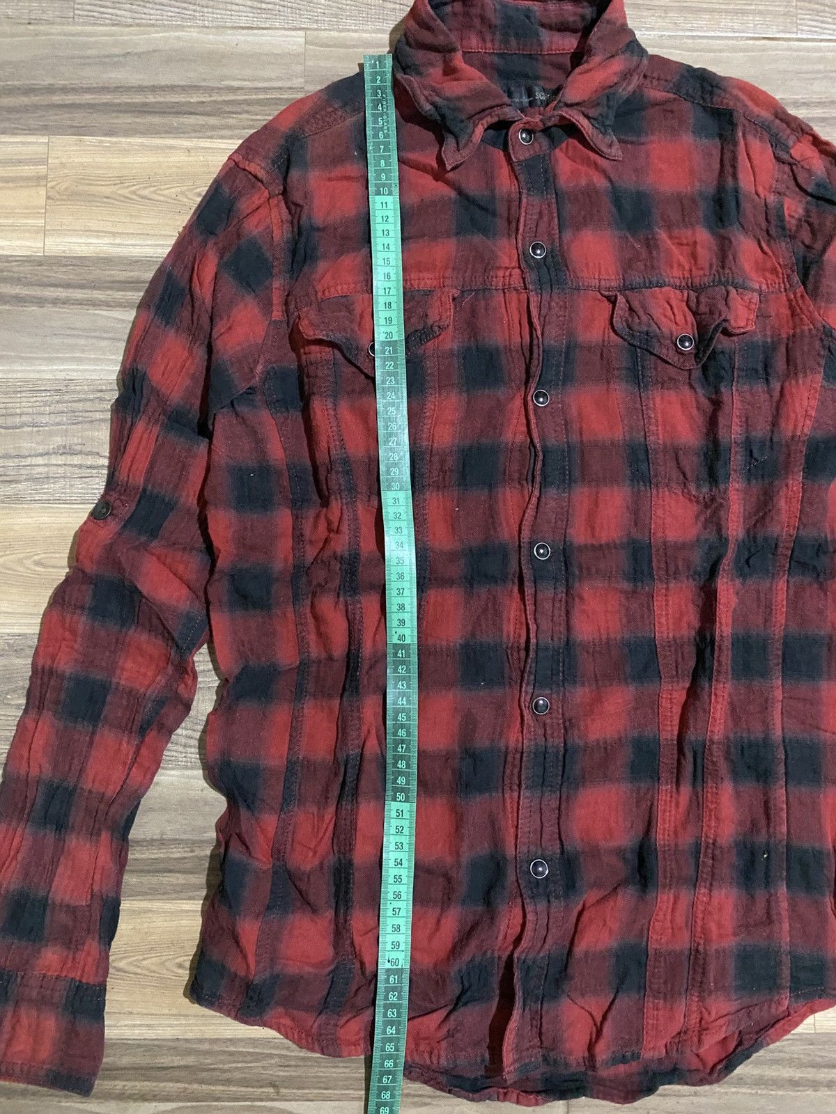 Japanese Brand × Vintage SCHLUSSEL PLAID SHIRT Size US M / EU 48-50 / 2 - 6 Thumbnail