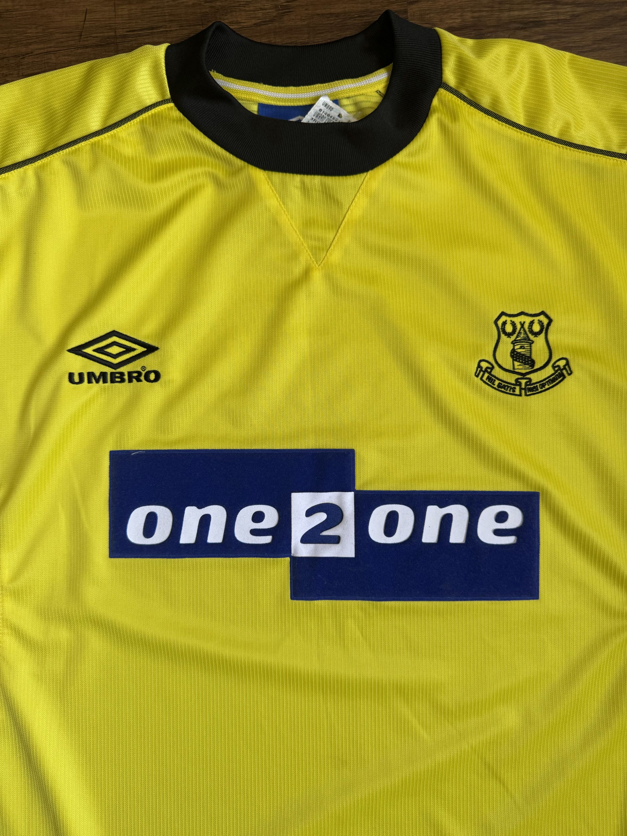 NWT Umbro 1999-00 Everton Away Football Shirt Soccer Jersey