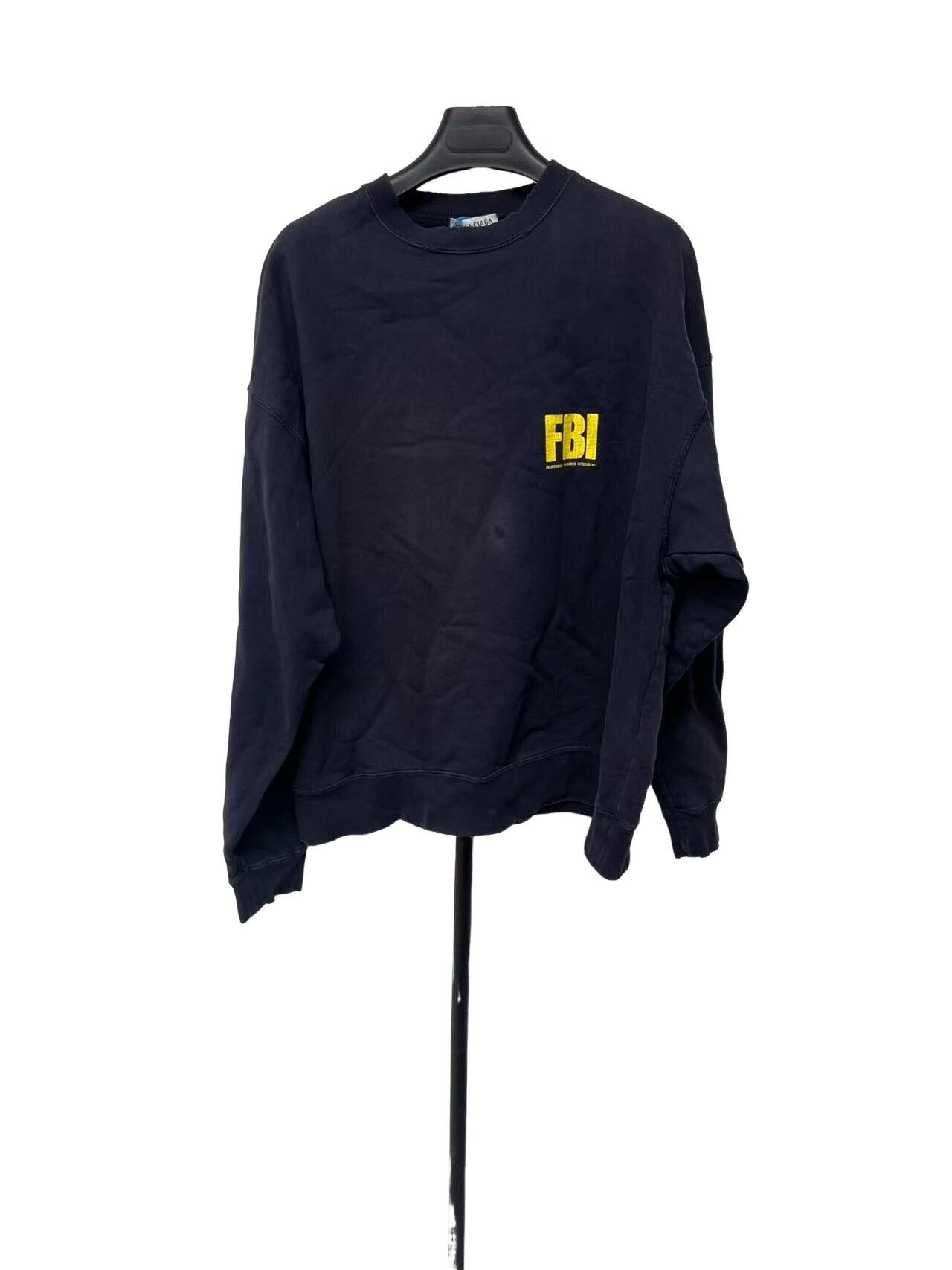 Balenciaga Balenciaga FBI Print Sweatshirt XS Size US XS / EU 42 / 0 - 1 Thumbnail