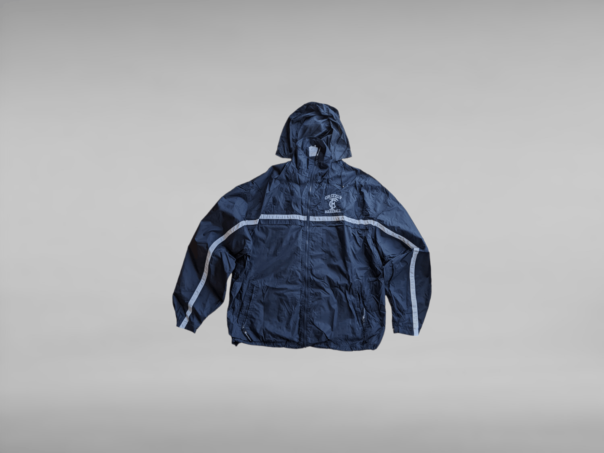 Champion × Vintage Champion Grizzly Baseball Vintage Zip Hoodie Jacket Anorak Size US XXL / EU 58 / 5 - 2 Thumbnail