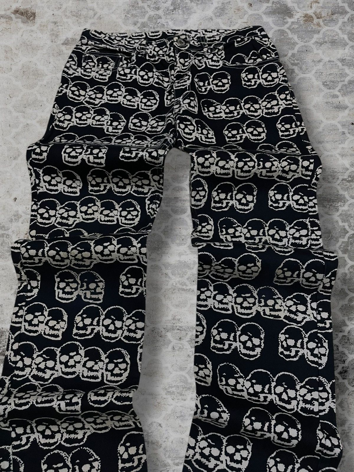 Hysteric Glamour Vintage Og Japan Designer Hysteric Glamour Skull Punk Pant Size US 28 / EU 44 - 4 Thumbnail