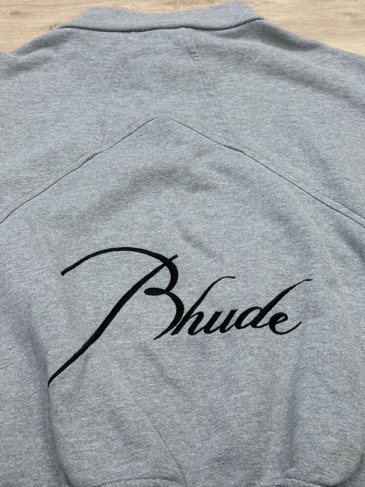 Rhude Rhude Classic Logo Quarter Zip Sweatshirt Size US XL / EU 56 / 4 - 9 Thumbnail