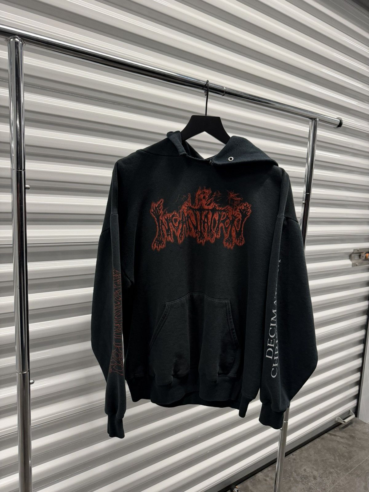 Vintage Vintage 2000s incantation metal grunge band hoodie erd goth Size US L / EU 52-54 / 3 - 2 Thumbnail