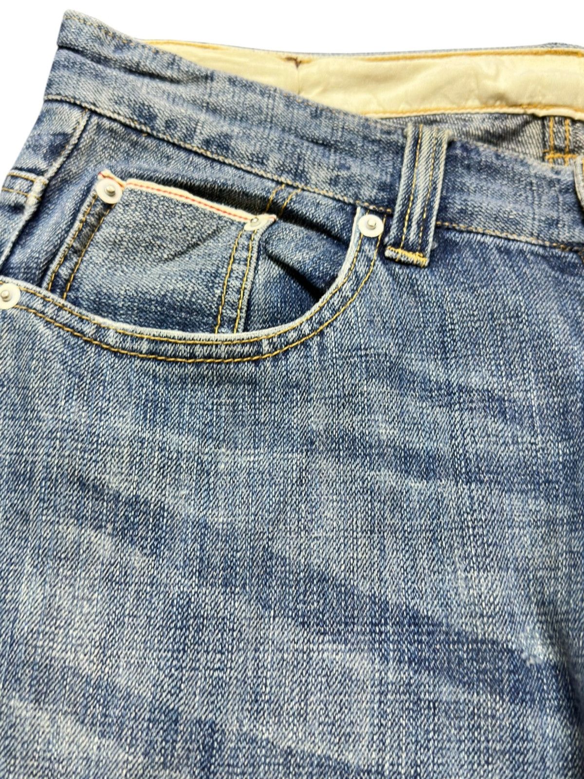 Global Work Vintage Global Work Rough&Natural Faded Distressed Denim Size US 31 - 3 Thumbnail
