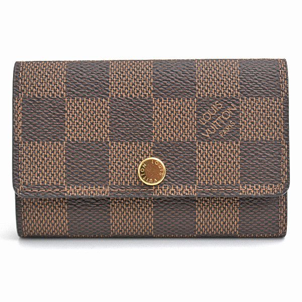 Louis Vuitton Louis Vuitton Louis Vuitton Damier Ebene 6 Key Holder N62630 Canvas Key Holder N62630 in Great Condition Size ONE SIZE - 1 Thumbnail