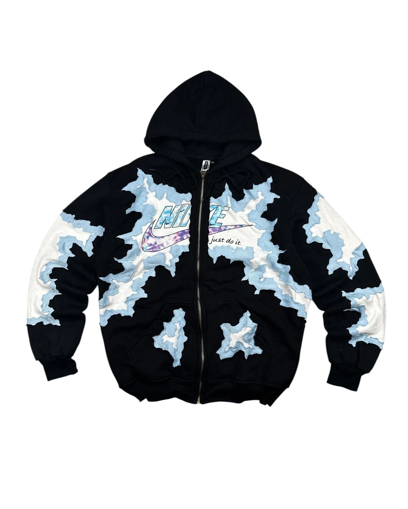 Japanese Brand Cracky Just Do It: Reworked Surge Nike ZipHoodie Size L Size US L / EU 52-54 / 3 - 1 Thumbnail