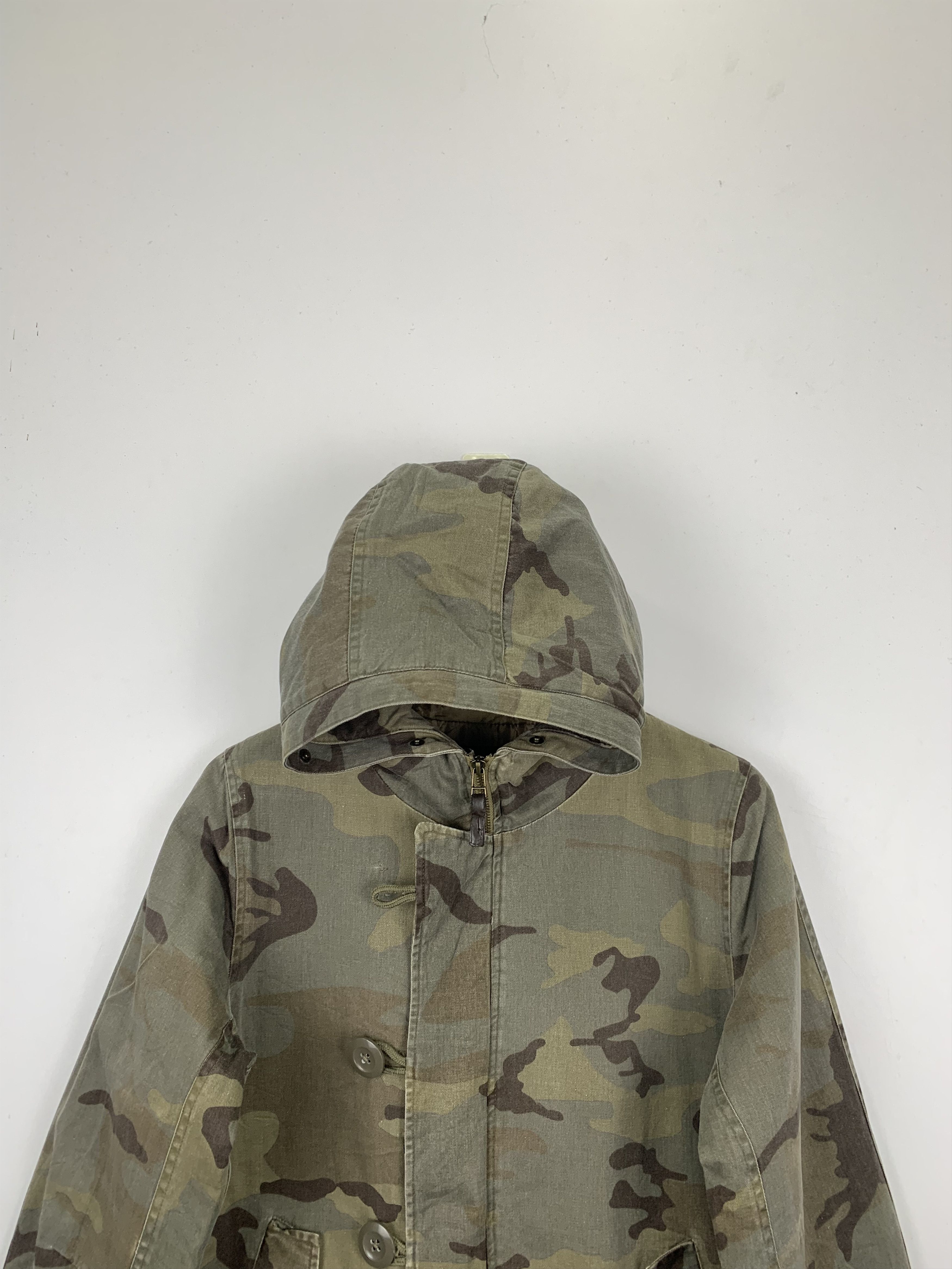 Vintage Vintage Us Air Force Camo Military Hoodie Jacket J0873 Size US L / EU 52-54 / 3 - 2 Thumbnail