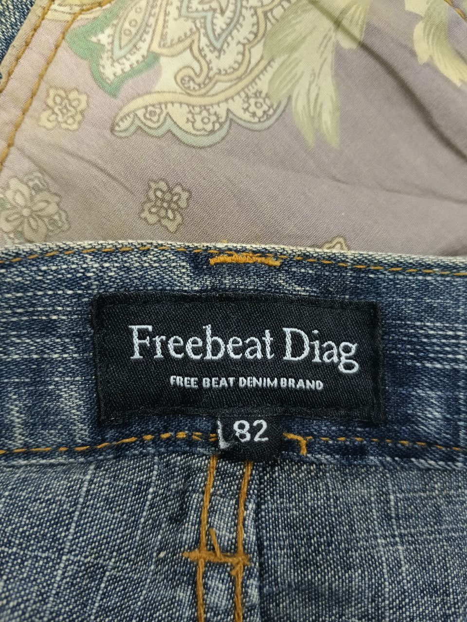 Japanese Brand FLARE SICK RIPED PACTHWORK FREEBEAT DIAG Size US 32 / EU 48 - 8 Thumbnail