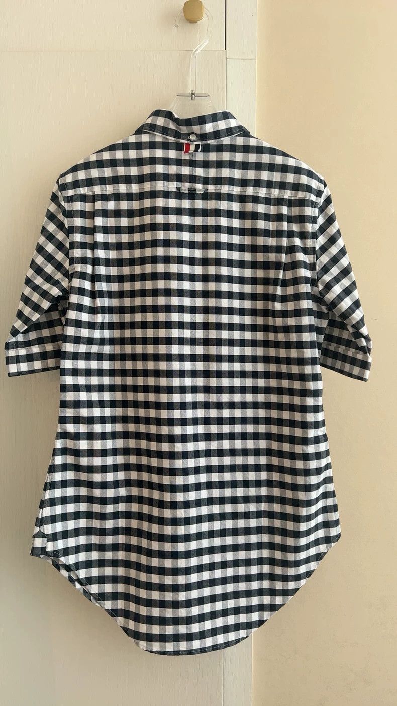 Thom Browne Thom Browne Plaid short-sleeved shirt Size US XS / EU 42 / 0 - 5 Thumbnail
