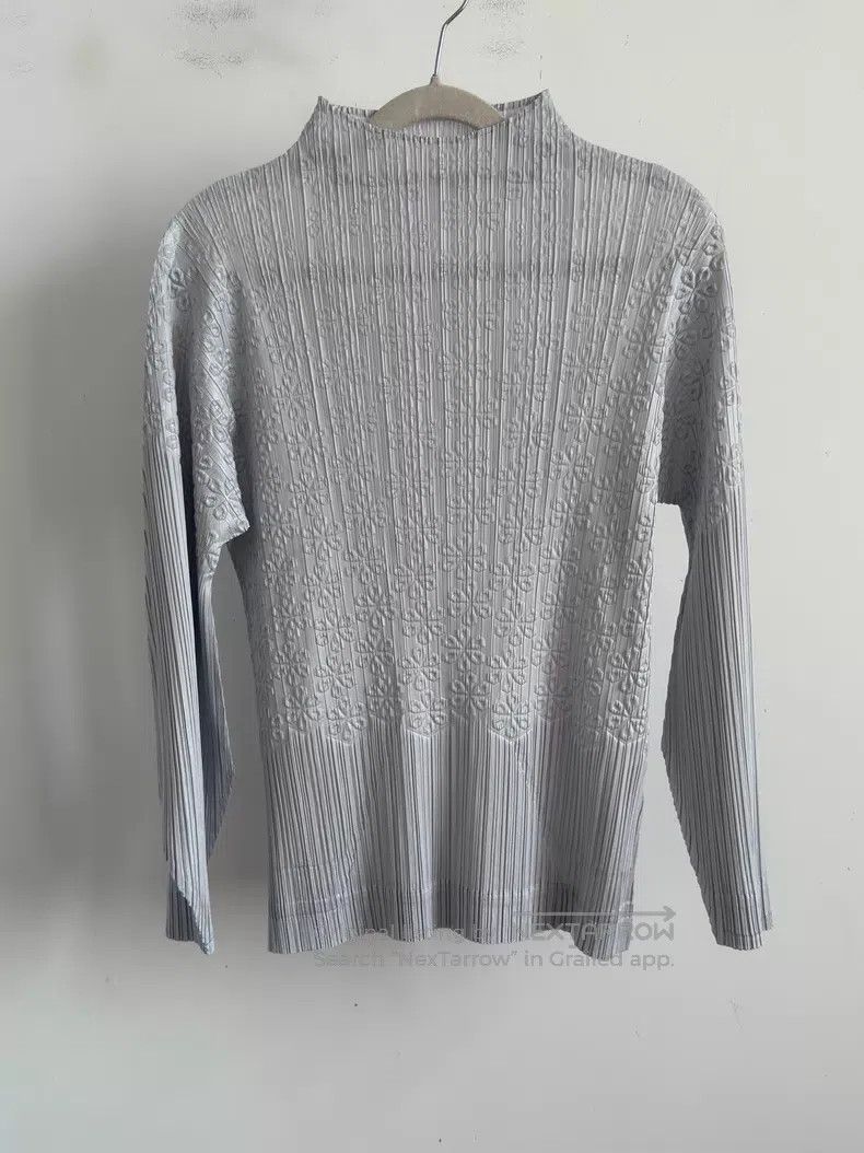 Issey Miyake Issey Miyake Gray Long Sleeve Size L / US 10 / IT 46 - 1 Thumbnail