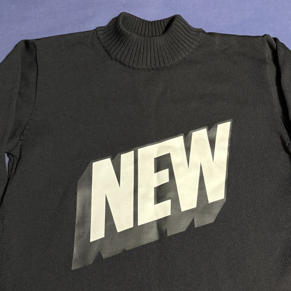 Soulland Soulland “New” printed black mockneck sweater Size US M / EU 48-50 / 2 - 3 Thumbnail