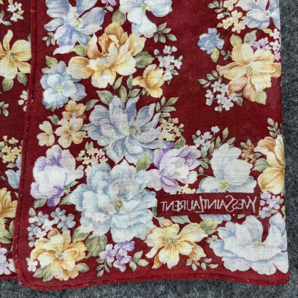 Vintage × Yves Saint Laurent Handkerchief # E043 # Bandana # Neckerchief Size ONE SIZE - 4 Thumbnail