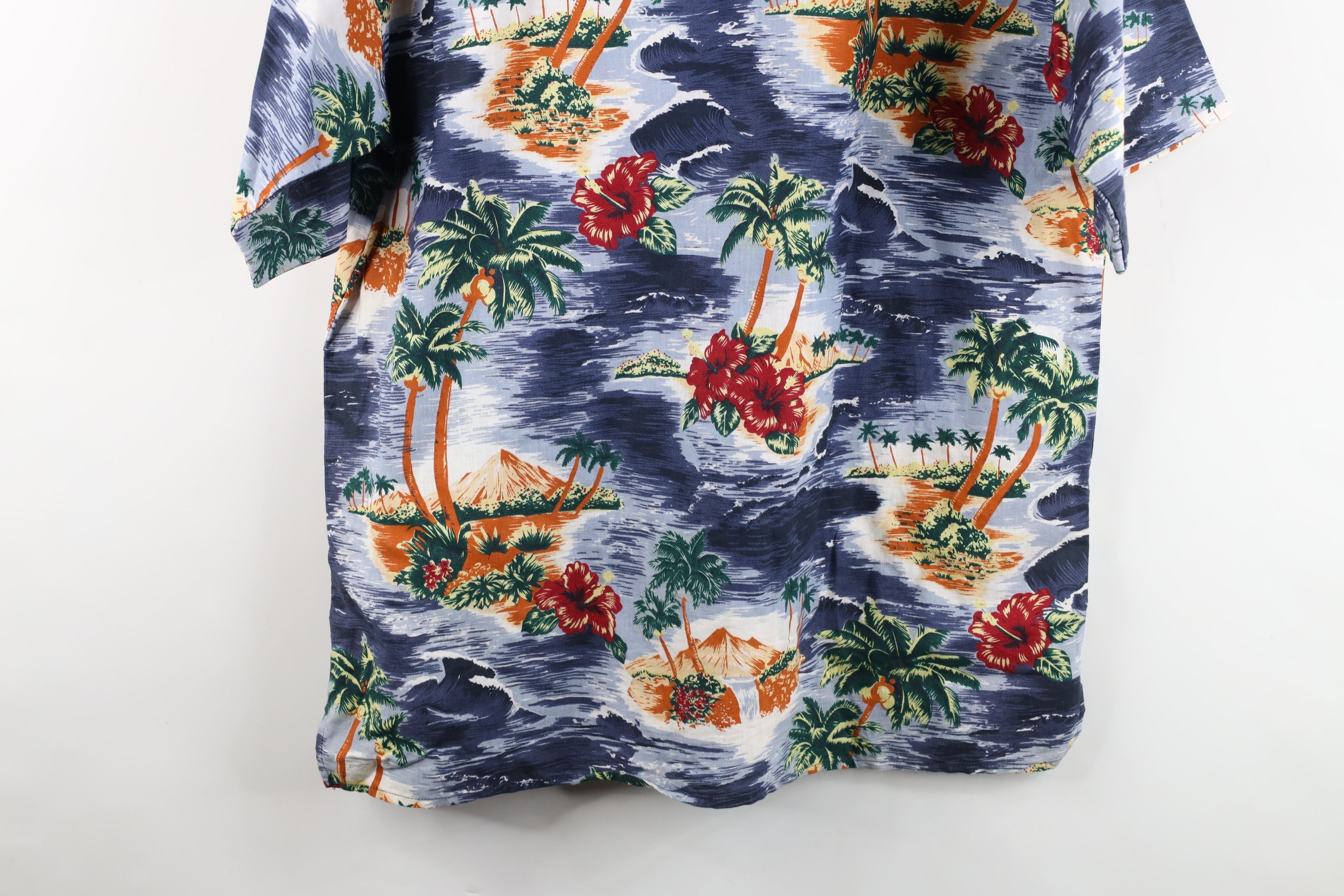 Vintage Vintage 90s Y2K Streetwear Flower Luau Hawaiian Button Shirt Size US M / EU 48-50 / 2 - 11 Thumbnail