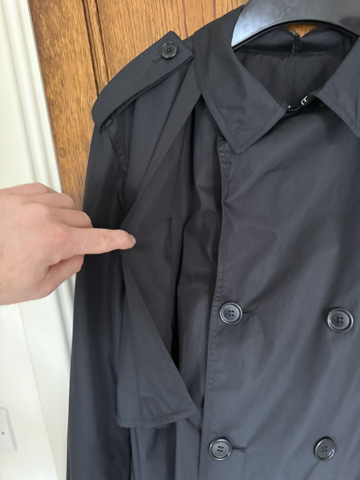 Dior SS10 RARE Dior Homme black mac coat jacket KVA 56 GRAIL Size US XL / EU 56 / 4 - 13 Thumbnail