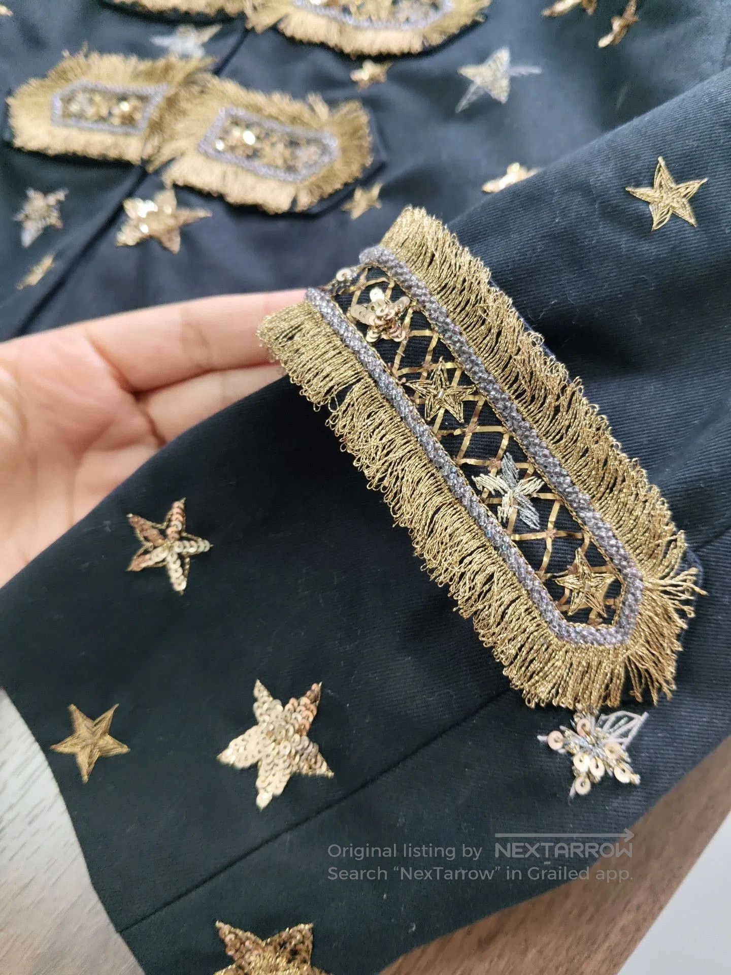 Valentino Valentino Gold Star Embroidery Coat. Size S / US 4 / IT 40 - 4 Thumbnail