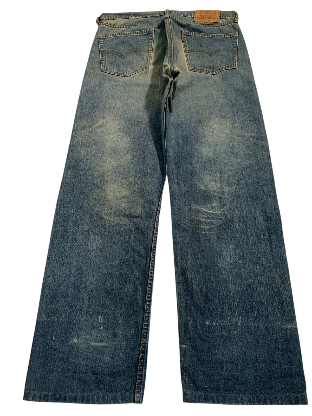 Levi's VINTAGE LEVIS 512 FADED & RUSTY DISTRESSED DENIM Size US 35 - 4 Thumbnail