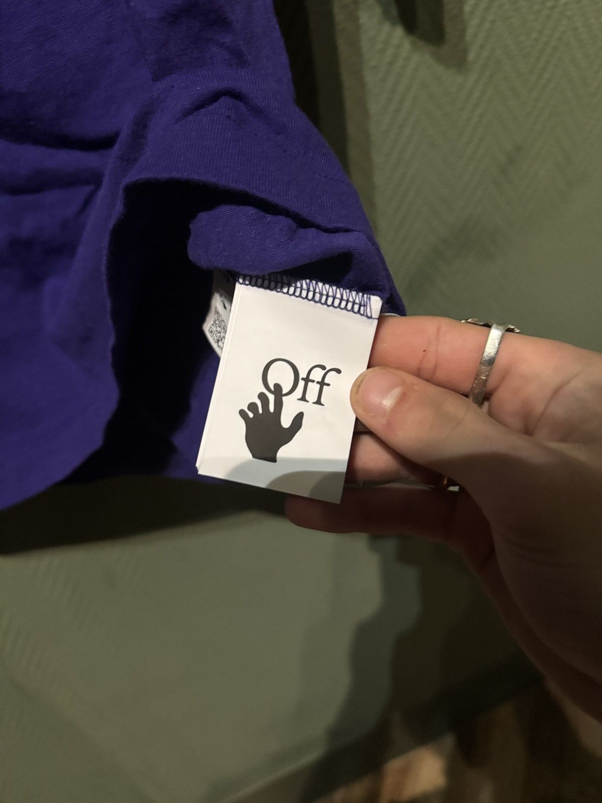 Off-White Purple and yellow off white T shirt Size US S / EU 44-46 / 1 - 5 Thumbnail