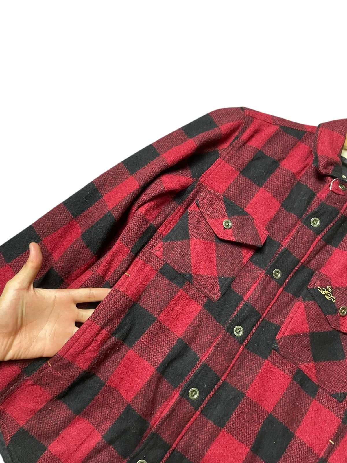 Japanese Brand × Vintage × semanticdesign Semantic Design Wool Blend Flannel Jacket (113) Size US L / EU 52-54 / 3 - 5 Thumbnail