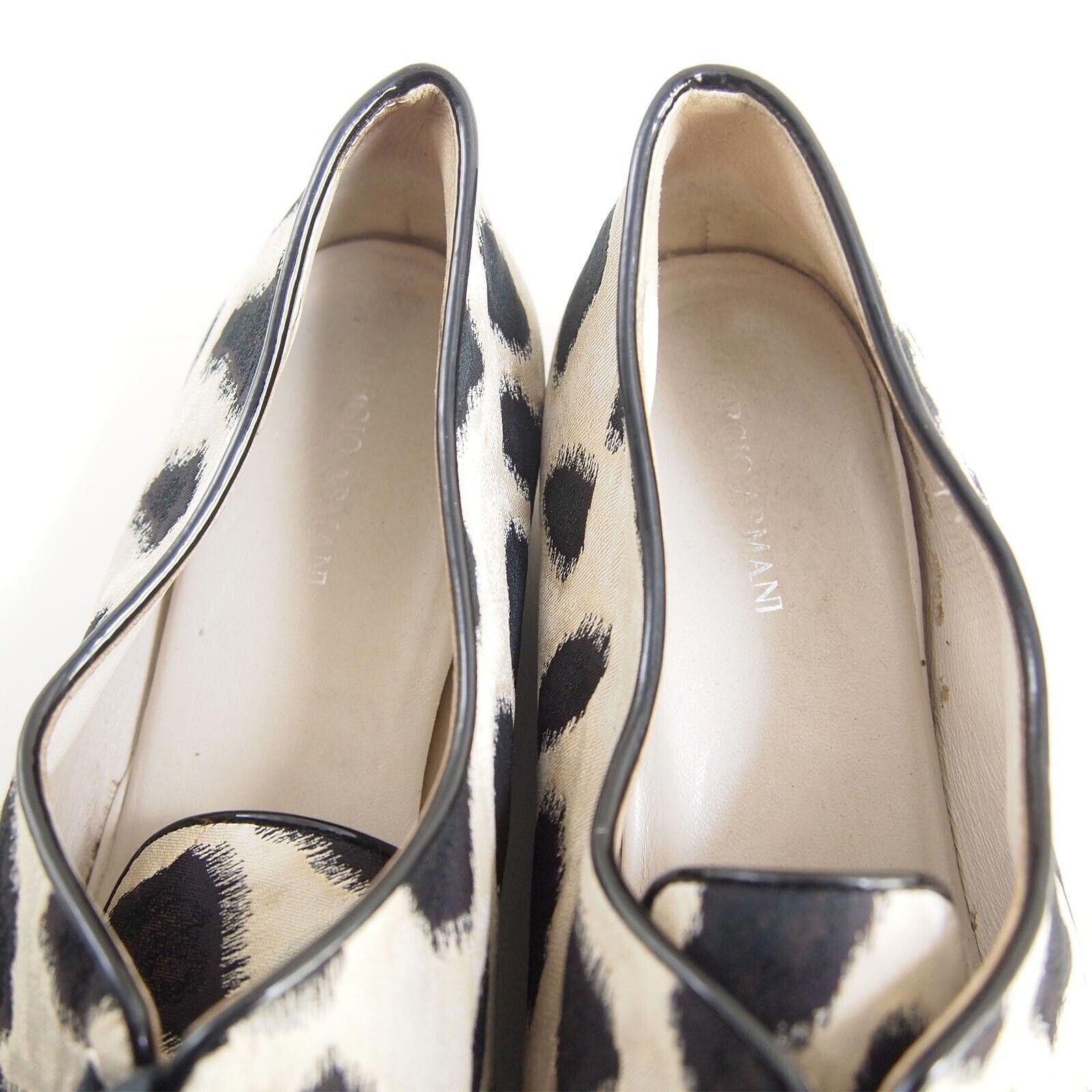 Giorgio Armani Giorgio Armani Oxfords Black White Canvas EU 38 US 8 Size US 8 / IT 38 - 7 Thumbnail