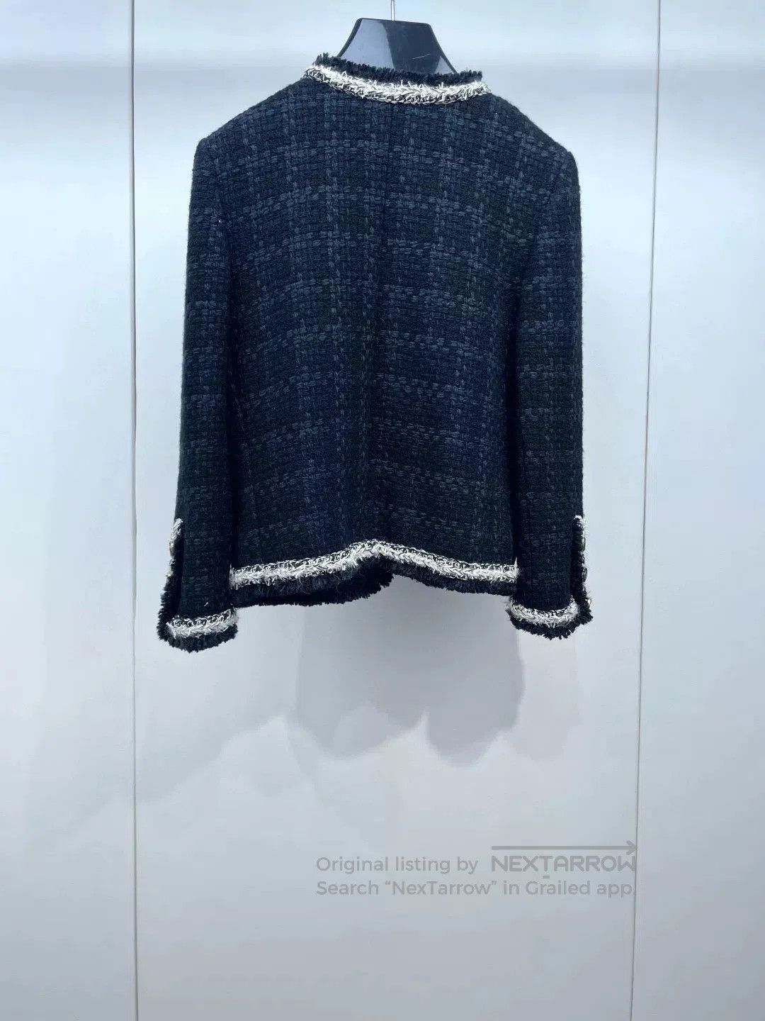 Saint Laurent Paris Saint Laurent Black Tweed Jacket. Size S / US 4 / IT 40 - 2 Thumbnail