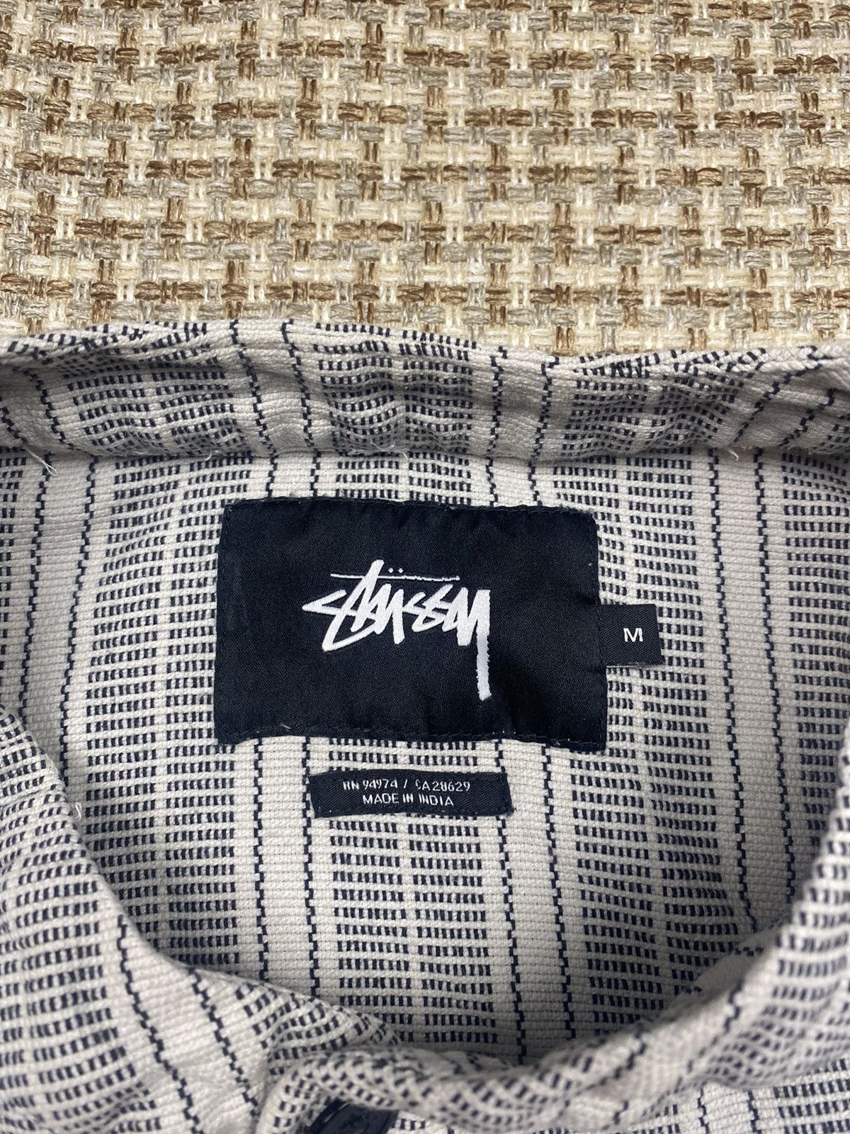 Japanese Brand × Stussy Stussy native striped hoodie sweatshirt vintage Size US M / EU 48-50 / 2 - 3 Thumbnail
